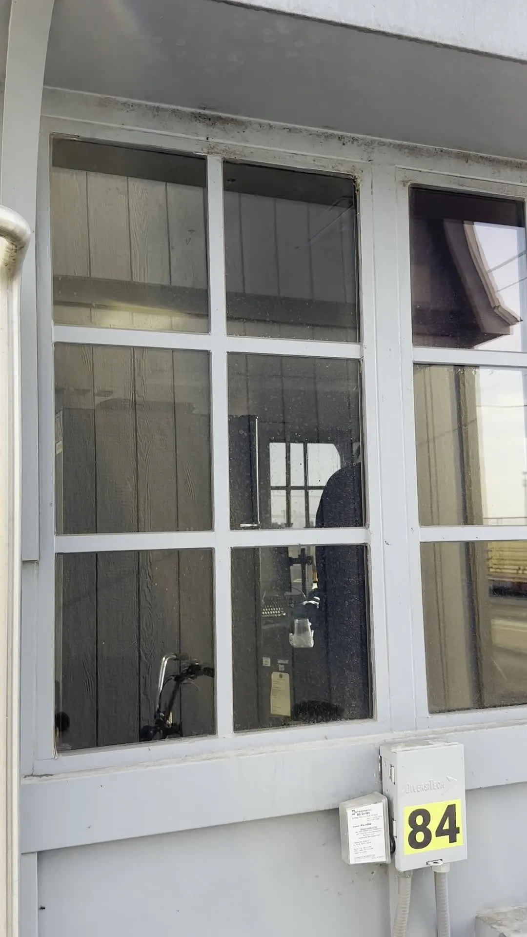 Guard checkpoint window tinting at a Central Valley dairy processing site