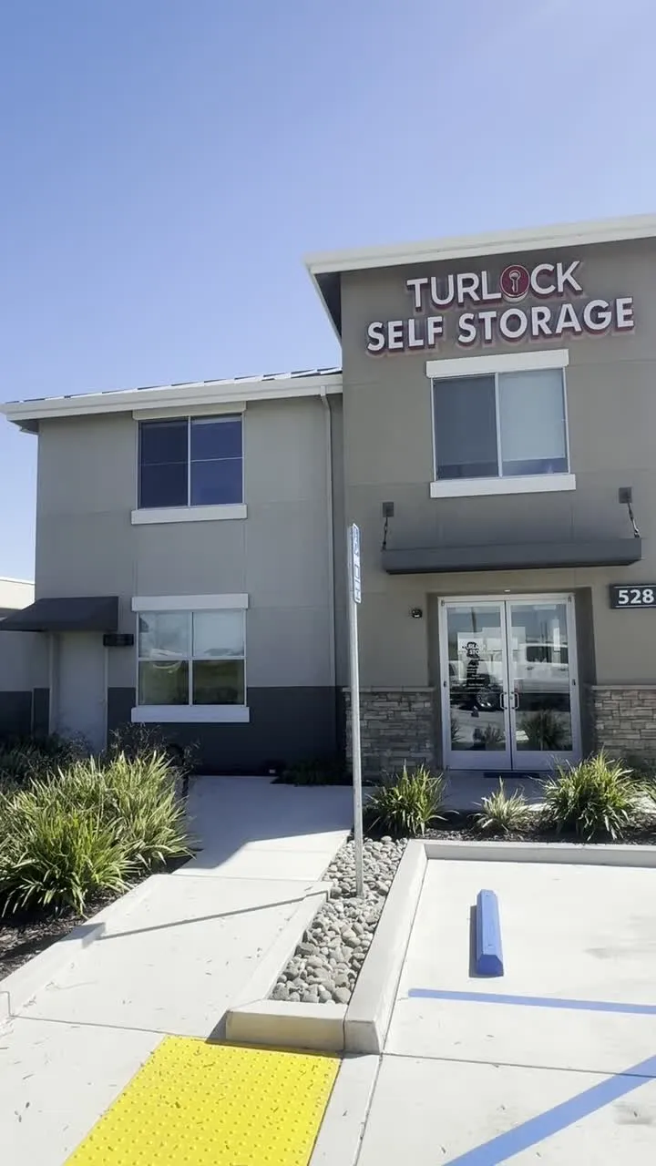 Turlock Self Storage facility office with solar control window film